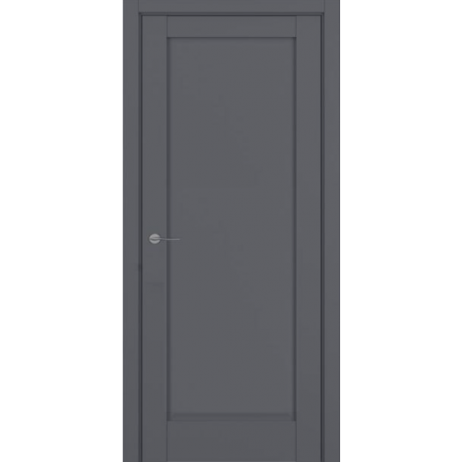 Дверь межкомнатная ZaDoor Классик НЕАПОЛЬ ТИП-S Эмаль графит премьер, глухое полотно